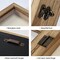 Shadow Box Display Case 11 x 11 Flowers Shadow Box Frame with Glass Window Picture Frame Wedding Bouquet Memorabilia Medals Photos Memory Box for Keepsakes - Carbonized